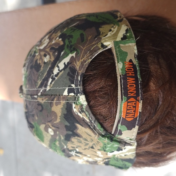 NAPA Outdoors Camo Hat Cap Strap Back Adjustable Napa Know How Hunting - Picture 5 of 9
